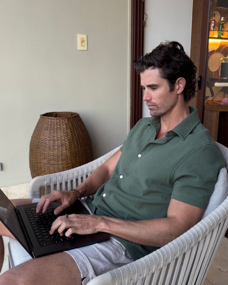 Chasen Nick, founder of Chasen Talent, working on a search